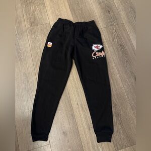 NFL Black Chiefs Kids Joggers NWOT